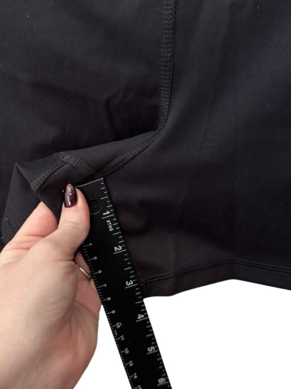 All in Motion Black High Rise 2” Shortie Athletic Shorts XXL Workout Yoga - Picture 6 of 9